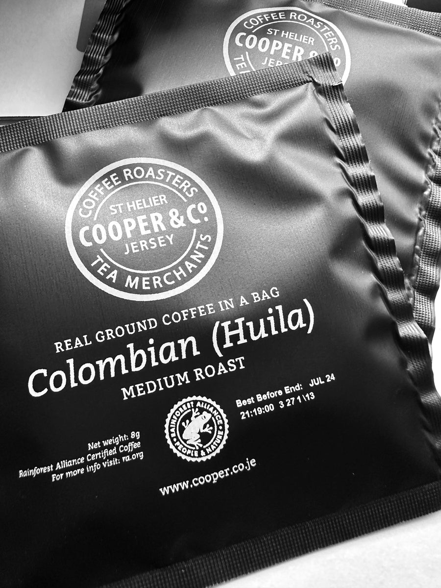 Real Ground Coffee in a Bag 100 Sachets Cooper & Co Jersey