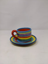Load image into Gallery viewer, Reckless Medium Candy Stripe Cup and Saucer