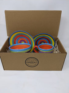 Reckless Large Candy Stripe Breakfast Mug and Saucer