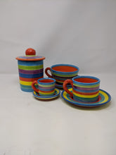 Load image into Gallery viewer, Reckless Espresso Candy Stripe Cup and Saucer