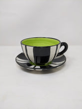 Load image into Gallery viewer, Reckless Large Broad Stripe Breakfast Mug and Saucer