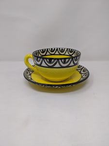 Reckless Large Aztec Breakfast Cup and Saucer
