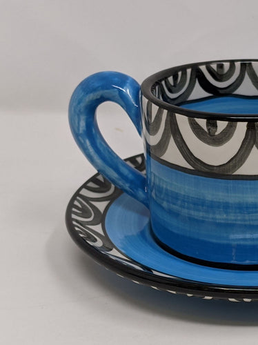 Reckless Medium Aztec Cup and Saucer
