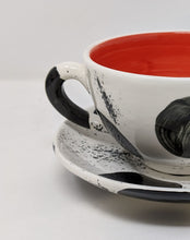 Load image into Gallery viewer, Reckless Large Spot Breakfast Mug and Saucer