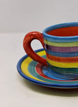 Load image into Gallery viewer, Reckless Medium Candy Stripe Cup and Saucer