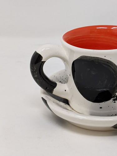 Reckless Spot Espresso mug and saucer